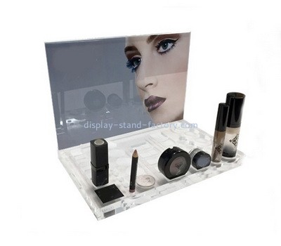 Plexiglass manufacturer customize acrylic skincare display riser perspex cosmetic display stand NMD-703