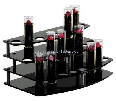 Acrylic supplier customize plexiglass lipsitck display rack perspex lip gloss display shelf NMD-731