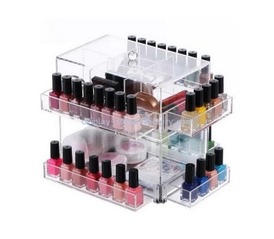 Lucite supplier customize acrylic nail polishing display stand plexiglass nail varnishing display holder NMD-740