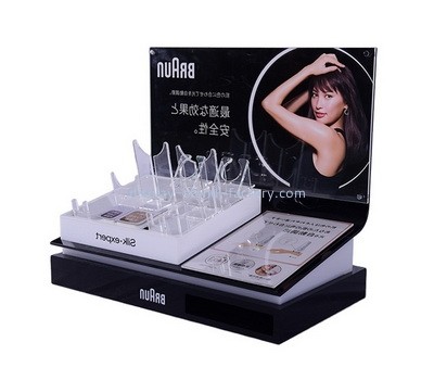 Acrylic manufacturer customize plexiglass beauty personal care display riser NMD-780