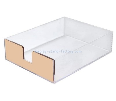 Plexiglass factory customize acrylic A4 letter tray organizer STD-236