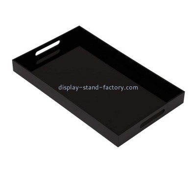 Plexiglass manufacturer customize acrylic serving tray with handles STD-242