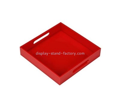 Acrylic factory customize plexiglass red small tray STD-249