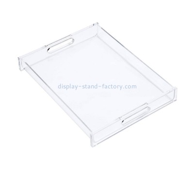 Lucite supplier customize acrylic breakfast serving tray STD-260