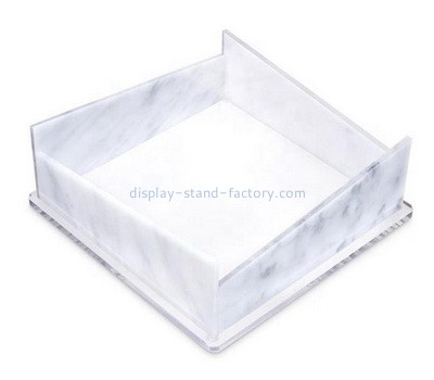 Acrylic factory customize plexiglass napkin tissue box holder STD-281