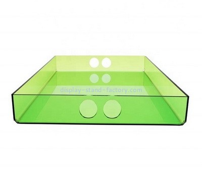 Perspex manufacturer customize green acrylic serving tray STD-301