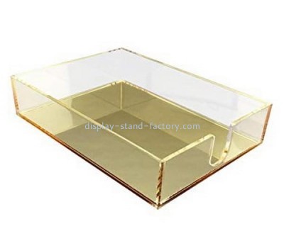 Acrylic supplier customize tabletop plexiglass tissue paper holder STD-305