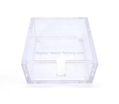 Plexiglass factory customize desktop acrylic notepad holder tray STD-315