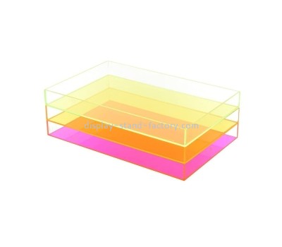 Plexiglass manufacturer customize colorful acrylic tray holder STD-338