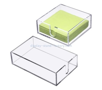 Plexiglass supplier customize tabletop acrylic napkin holder STD-340