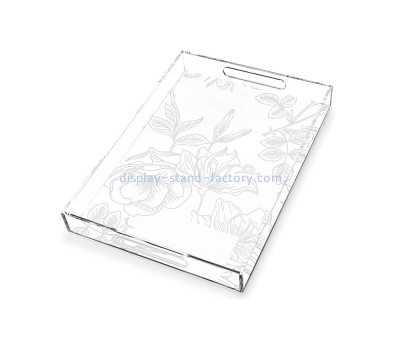 Acrylic supplier customize lucite decorative serving tray STD-345