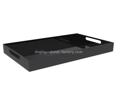 Plexiglass supplier customize acrylic serving tray with handle STD-348