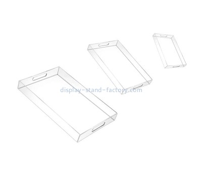 Plexiglass factory customize lucite serving trays STD-347