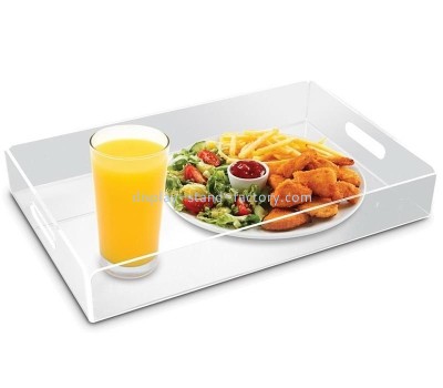 Acrylic manufacturer customize plexiglass breakfast serving tray STD-351