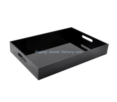 Perspex factory customize black acrylic tray STD-358