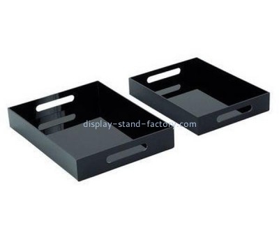Plexiglass supplier customize acrylic tray with handle STD-356