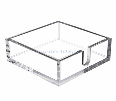 Plexiglass manufacturer custom tabletop acrylic notepad holder STD-370