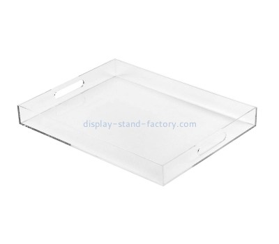 Custom acrylic serving tray with handle STD-377
