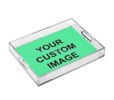Custom printed pattern plexiglass decorative tray STD-382