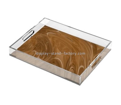 Custom plexiglass UV printing tray with handles STD-390