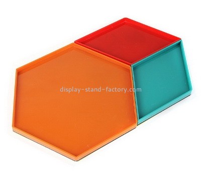 Custom plexiglass tabletop organizer tray STD-401