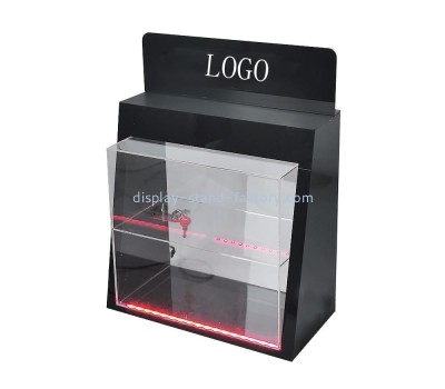 Plexiglass manufacturer customized lighted curio cabinet for sale NDD-008