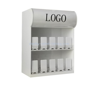 Acrylic supplier customized illuminated corner display cabinet NDD-059