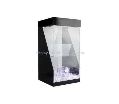 Acrylic factory customized lighted curio cabinet corner NDD-060