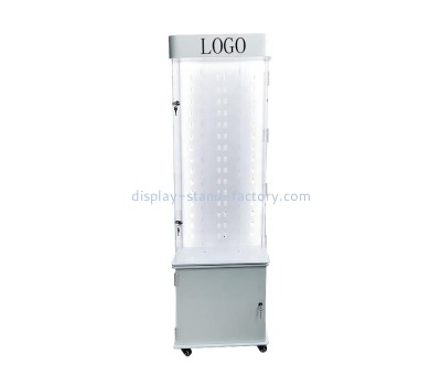 OEM custom acrylic tall display cabinet with lights NDD-078