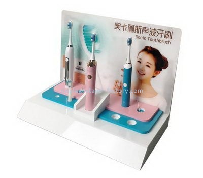 OEM supplier customized acrylic electric toothbrush display riser NDS-057
