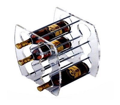 OEM supplier customized acrylic wine bottle holder perspex wine bottle rack NOD-009