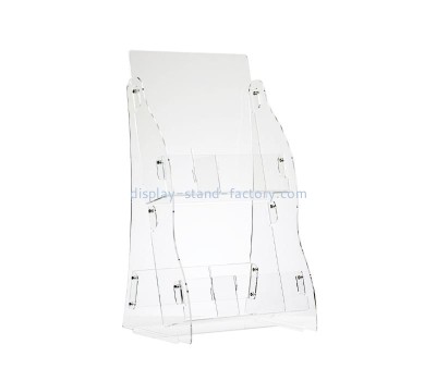 OEM supplier customized acrylic pamphlet holder plexiglass literaturer rack NBD-754