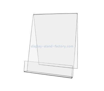OEM supplier customized acrylic V shape brochure holder plexiglass pamphlet rack NBD-763