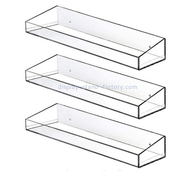OEM supplier customized wall acrylic ledge shelves lucite floating shelves NOD-044