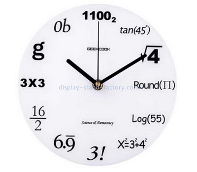 OEM supplier customized plexiglass wall clock panel perspex clock panel NOD-052