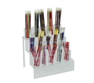 OEM supplier customized acrylic 3 tiers pen display riser plexiglass display stand NOD-055