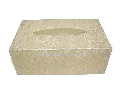 Customized acrylic rectangular tissue box holder acrylic case display box NAB-019