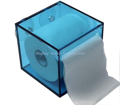 Customized acrylic boxes clear tissue holder box facial tissue box NAB-022
