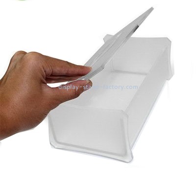 Customized clear perspex boxes flat tissue box cover tissue box NAB-033