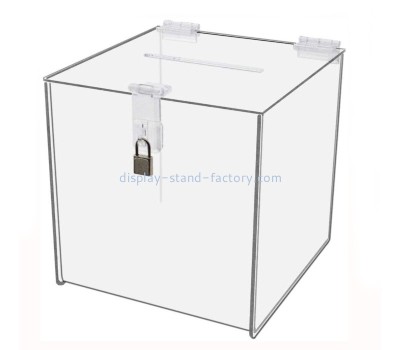 Custom acrylic plexiglass ballot box small ballot box clear suggestion box NAB-069