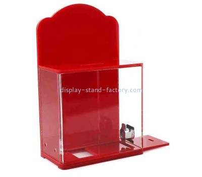 Custom acrylic plastic ballot box lockable suggestion box acrylic ballot box with lock NAB-072