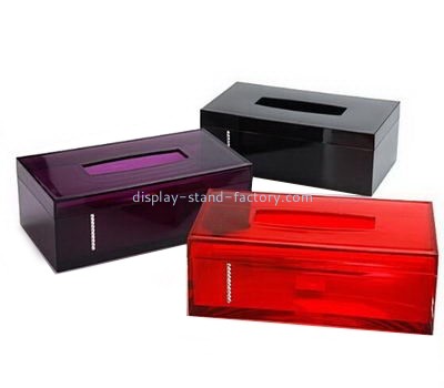 Customized acrylic tissue box design NAB-383