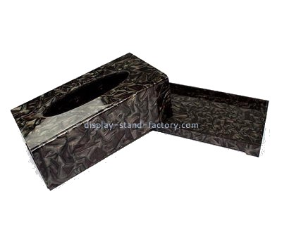 Customized black acrylic box tissue NAB-428