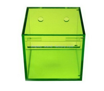 Customized clear green acrylic bathroom tissue box NAB-438