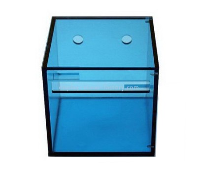 Bespoke acrylic blue tissue box NAB-474