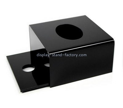 Bespoke acrylic black tissue box NAB-515