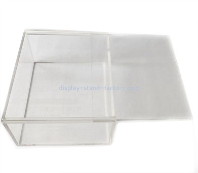 Customize clear acrylic box with sliding lid NAB-602