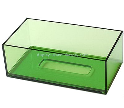 Customize green tissue paper holder box NAB-866
