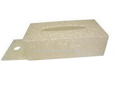 Acrylic rectangular tissue box cover NAB-1034