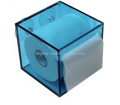 Wall mounted blue acrylic tissue box NAB-1094